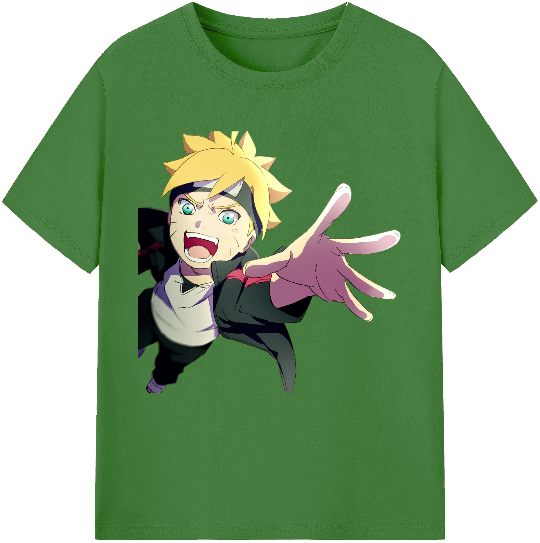 （画像用） NARUTO -ナルト- うずまき ボルト Uzumaki Boruto レディースカジュアルプリントTシャツ（綿100％）